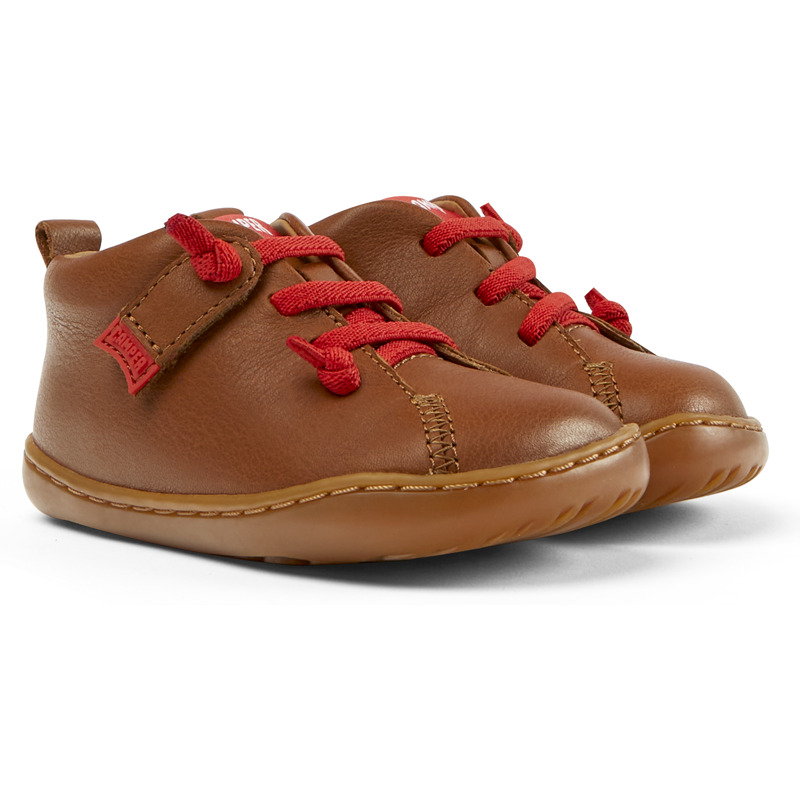 CAMPER Peu - Velcro For First Walkers - Brown