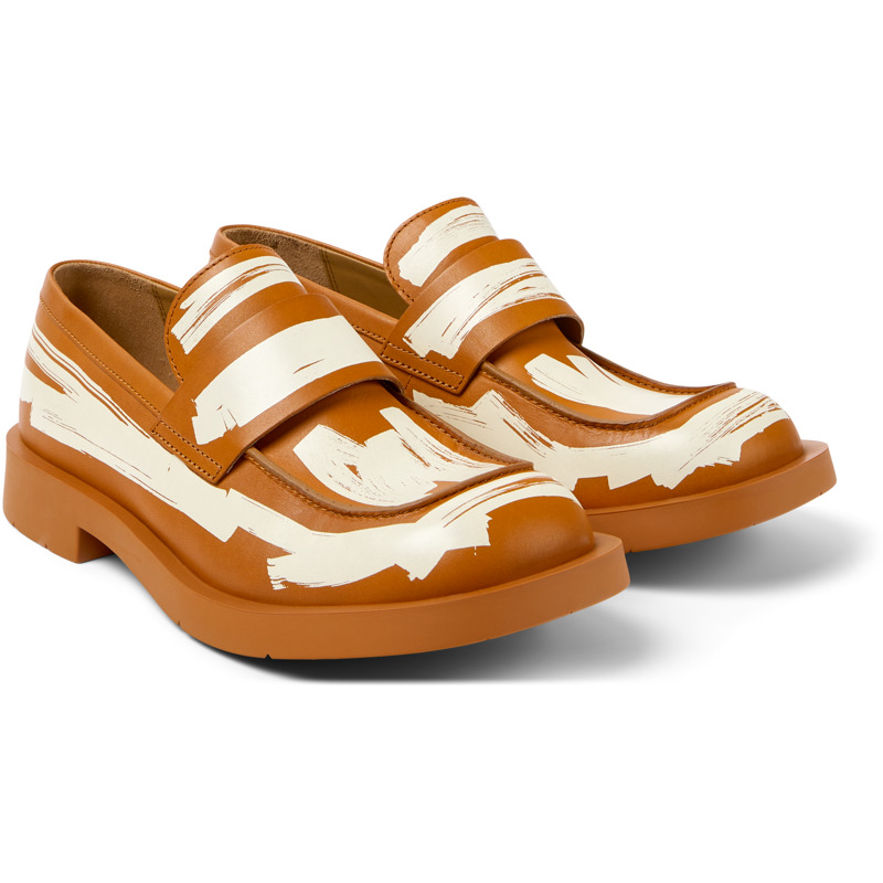 Camper Mil 1978 - Loafers For Unisex - Brown, White