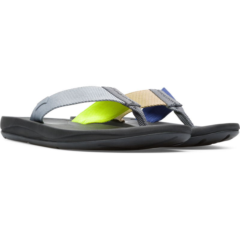 Camper Twins - Sandals For Men - Grey, Yellow, Blue