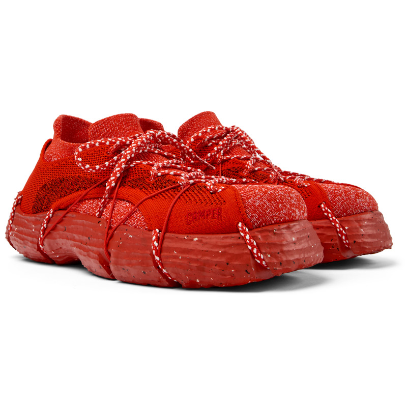 CAMPER ROKU - Sneakers Voor Heren - Rood,Zwart,Wit