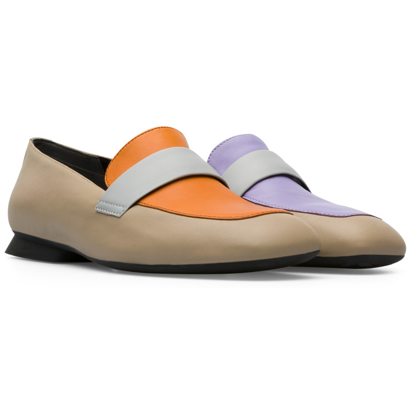 Camper Twins - Formal Shoes For Women - Grey, Orange, Purple