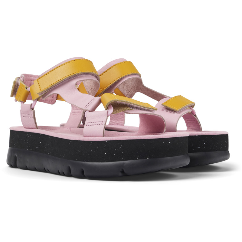 CAMPER Oruga Up - Sandals For Women - Pink,Orange