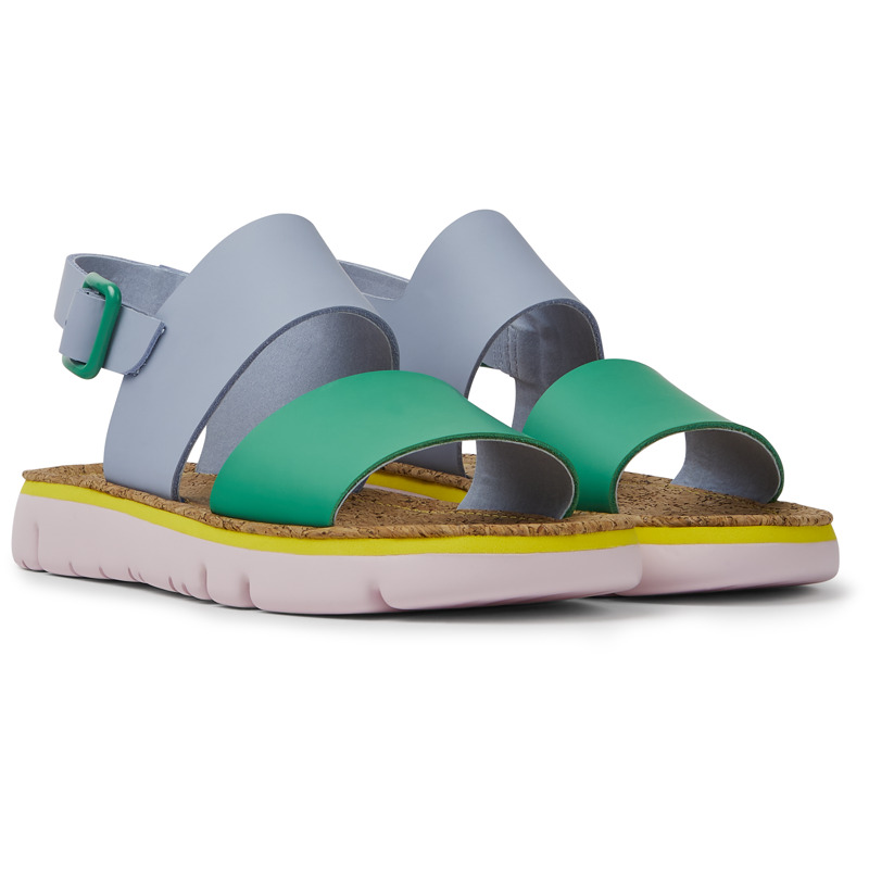 CAMPER Oruga - Sandals For Women - Blue,Green