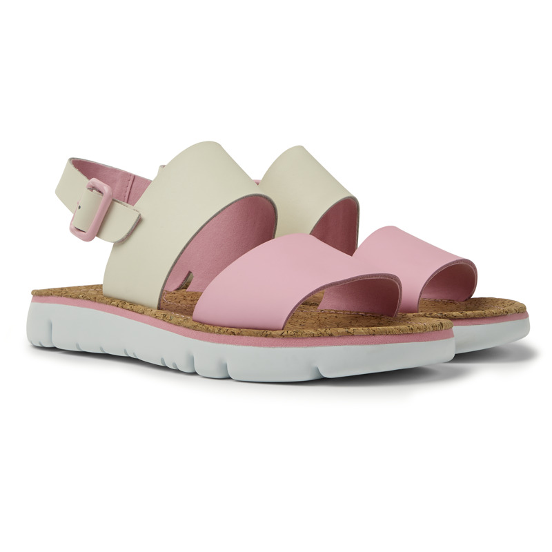 CAMPER Oruga - Sandals For Women - White,Pink