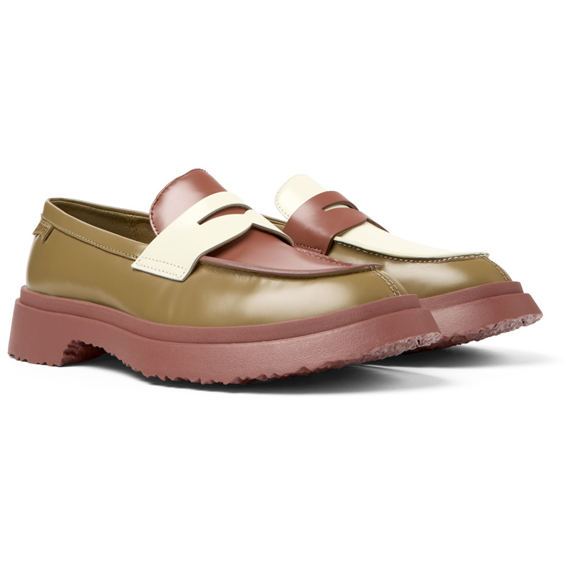 CAMPER Twins - Elegante Schuhe Für Damen - Braun ,Rot,Weiß