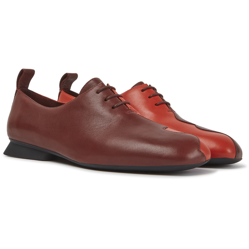 CAMPER Twins - Elegante Schuhe Für Damen - Burgund,Rot