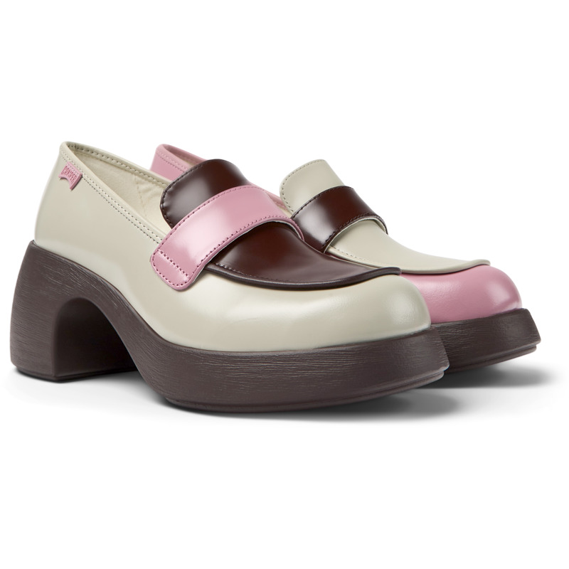 CAMPER Twins - Loafers For Women - Grey,Pink,Burgundy