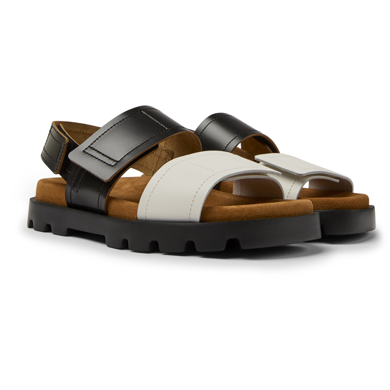 CAMPER Brutus Sandal - Sandals For Women - Black,White