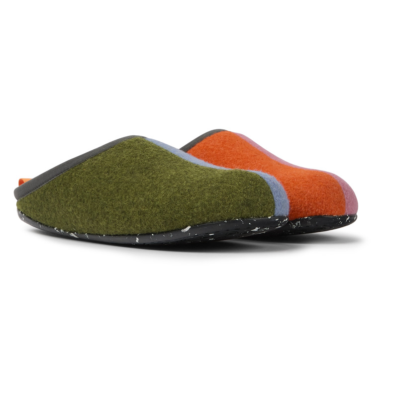 Camper Twins - Slippers For Women - Green, Blue, Orange