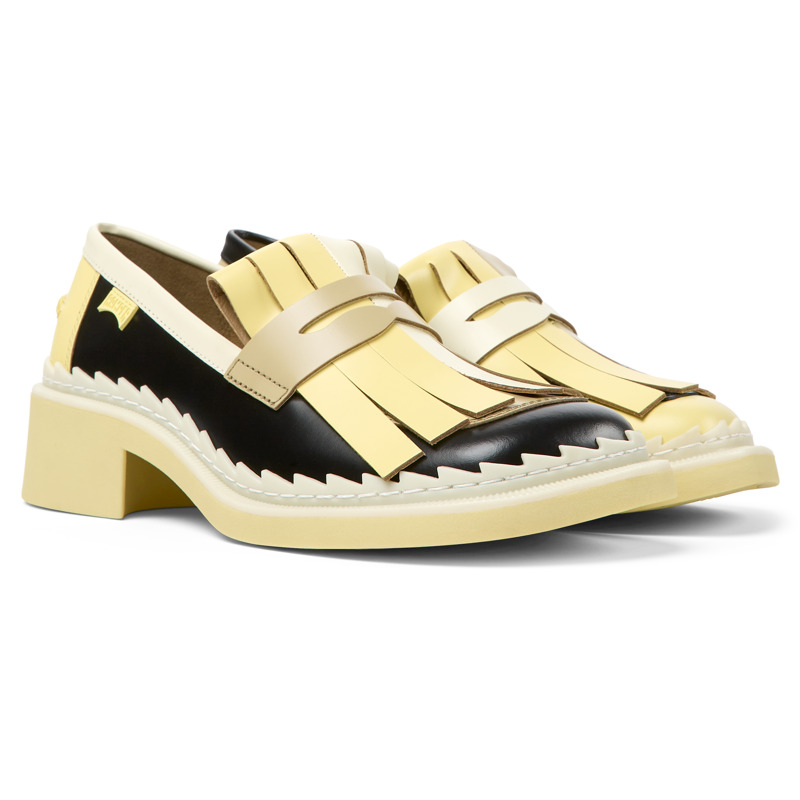 CAMPER Twins - Formal Shoes For Women - Yellow,Black,Beige