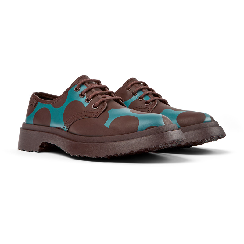 CAMPER Twins - Lace-up For Women - Burgundy,Black