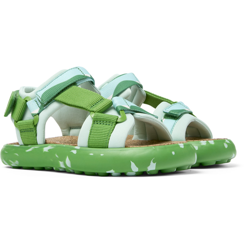 CAMPER Pelotas Flota - Sandals For Women - Green,White