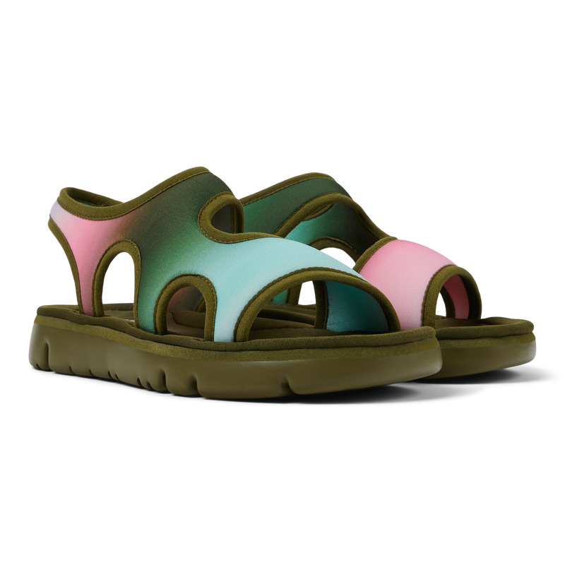 CAMPER Oruga - Sandals For Women - Green,Pink,Blue