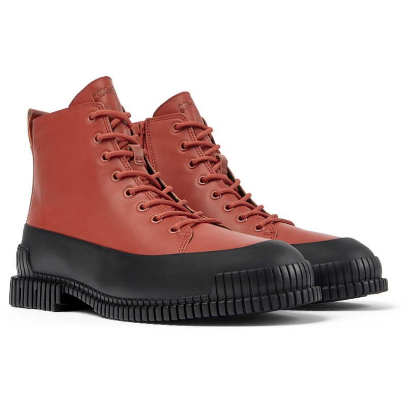 Camper Pix - Ankle Boots For Men - Red, Black