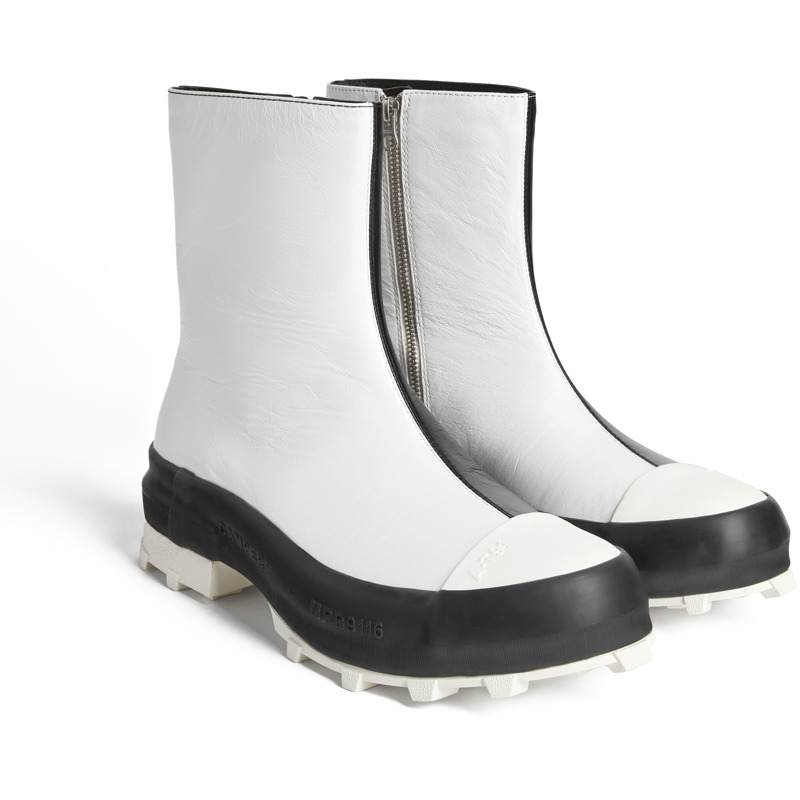 CAMPERLAB Traktori - Ankle Boots For Men - Black,White