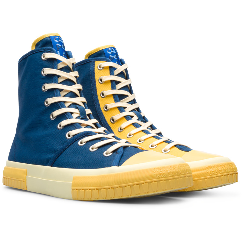 CAMPERLAB Twins - Ankle Boots For Men - Blue,Yellow