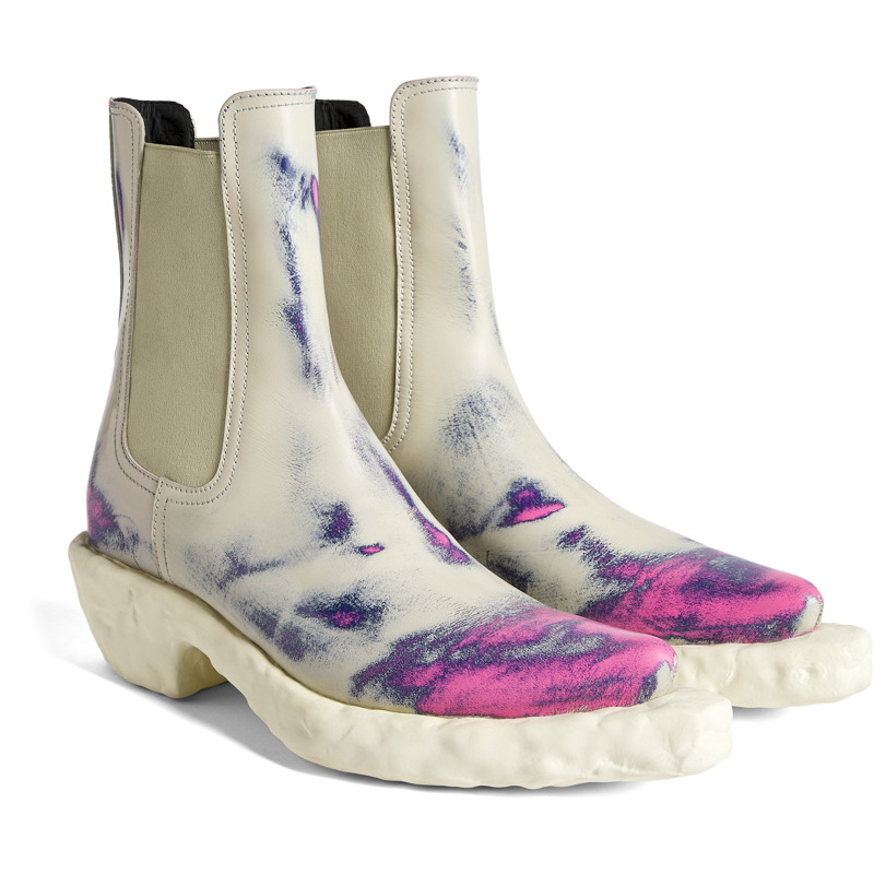 Camper Venga - Ankle Boots For Men - White, Pink, Blue
