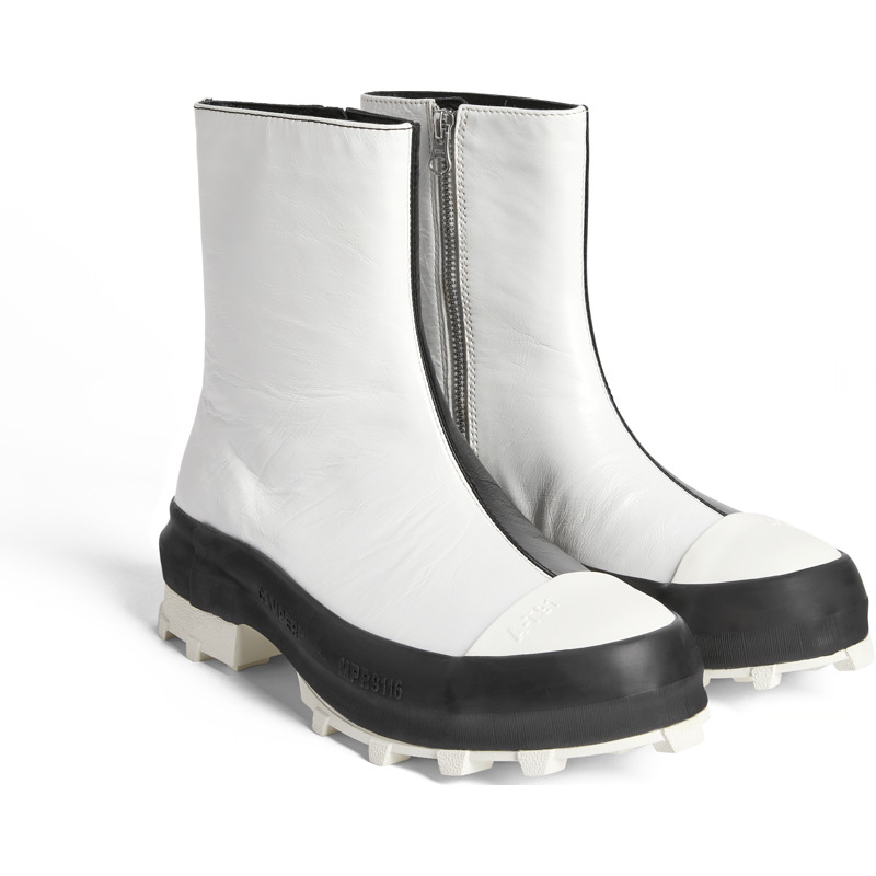 Camper Traktori - Boots For Women - White, Black
