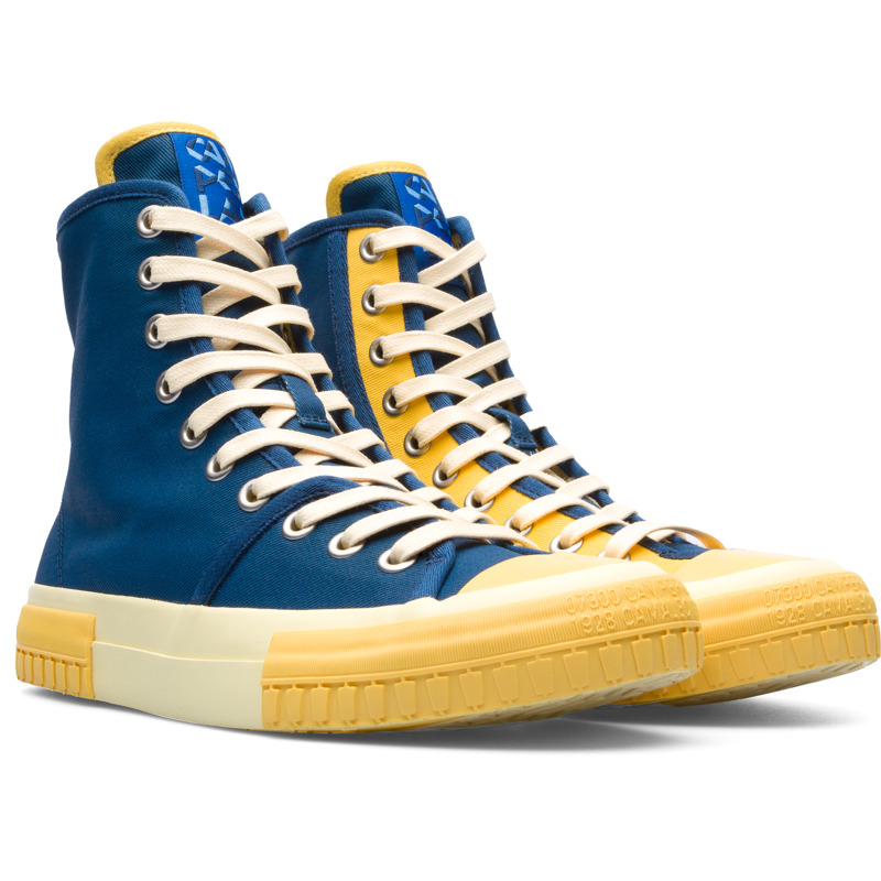 Camper Twins - Sneakers For Women - Blue, Yellow