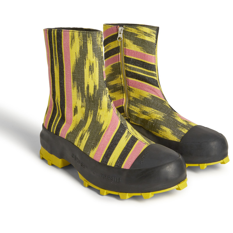Camper Traktori - Boots For Women - Yellow, Black, Pink