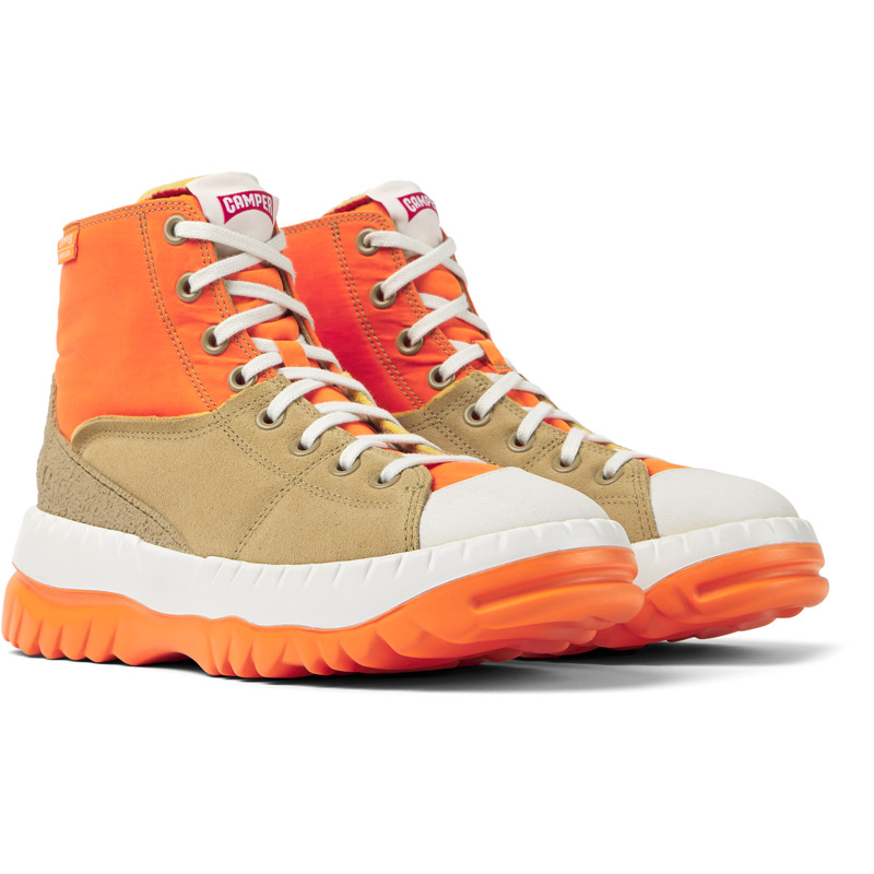 CAMPER Teix - Ankle Boots For Women - Orange,Beige,White