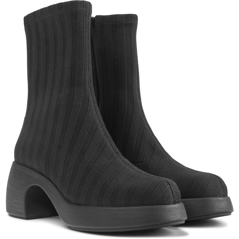 Camper Thelma Tencel - Ankle Boots For Women - Black