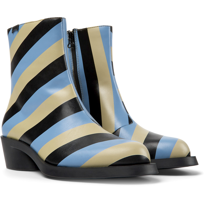 Camper Bonnie - Ankle Boots For Women - Beige, Blue, Black