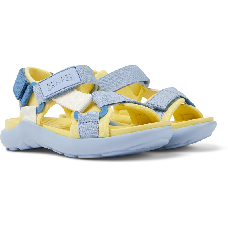 Camper Wous - Sandalen Für Mädchen - Blau, Gelb, Weiß