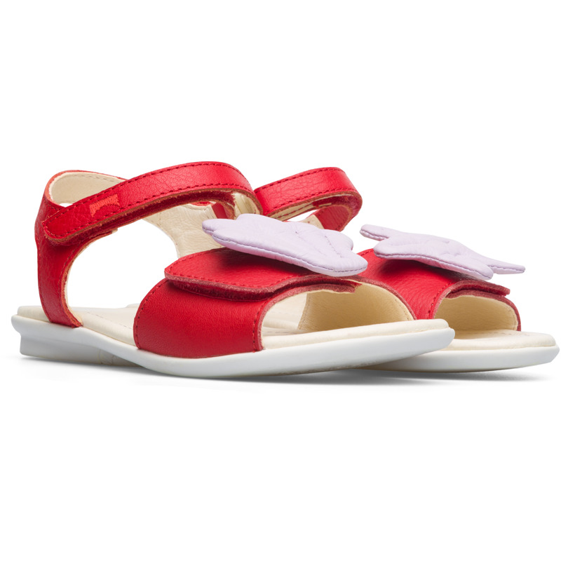 CAMPER Twins - Sandals For Girls - Red
