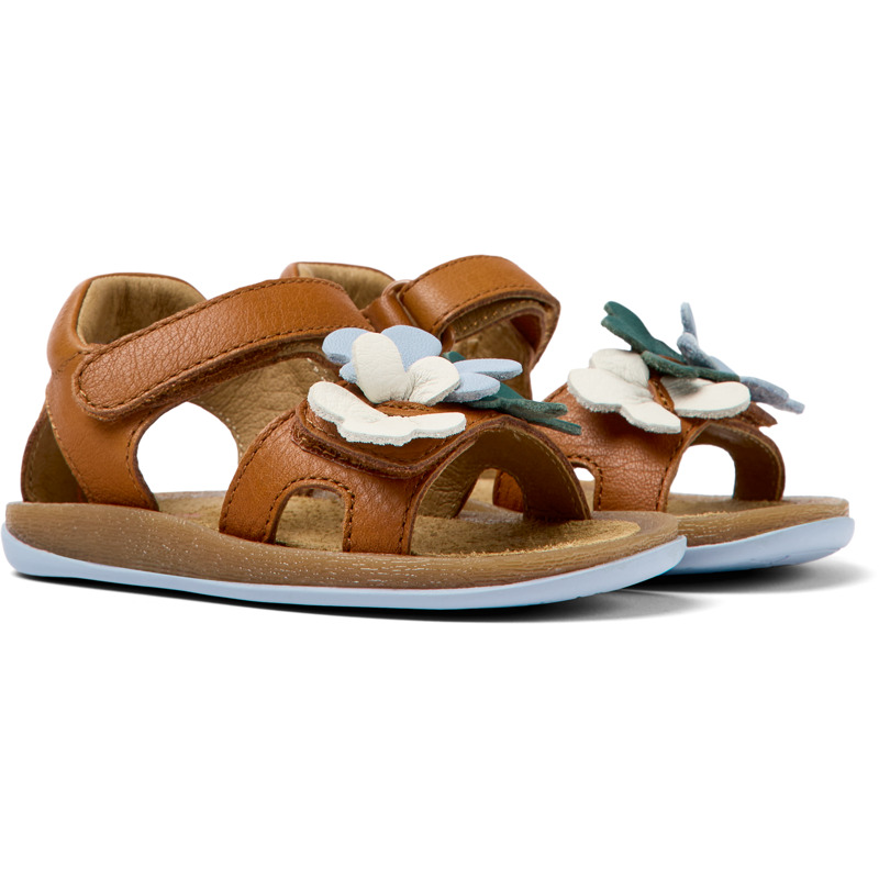 CAMPER Twins - Sandals For First Walkers - Brown