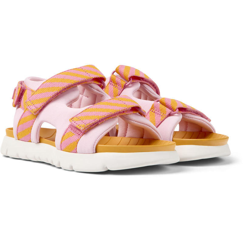 CAMPER Oruga - Sandals For Girls - Pink,Orange