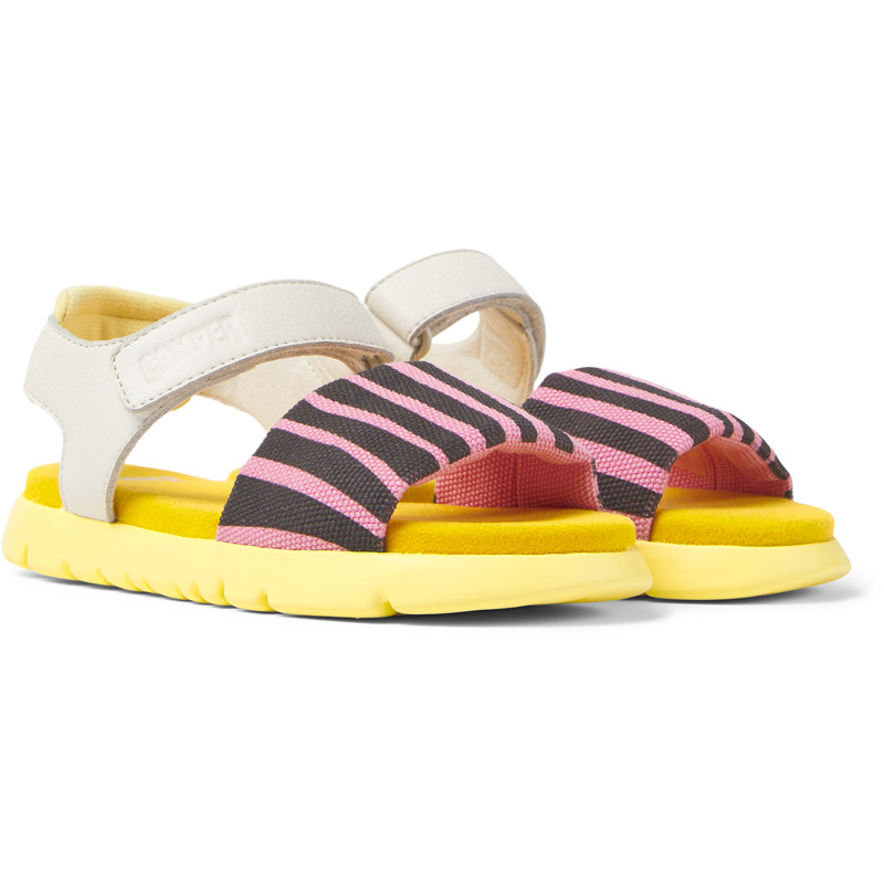 CAMPER Oruga - Sandals For Girls - Pink,Grey,White