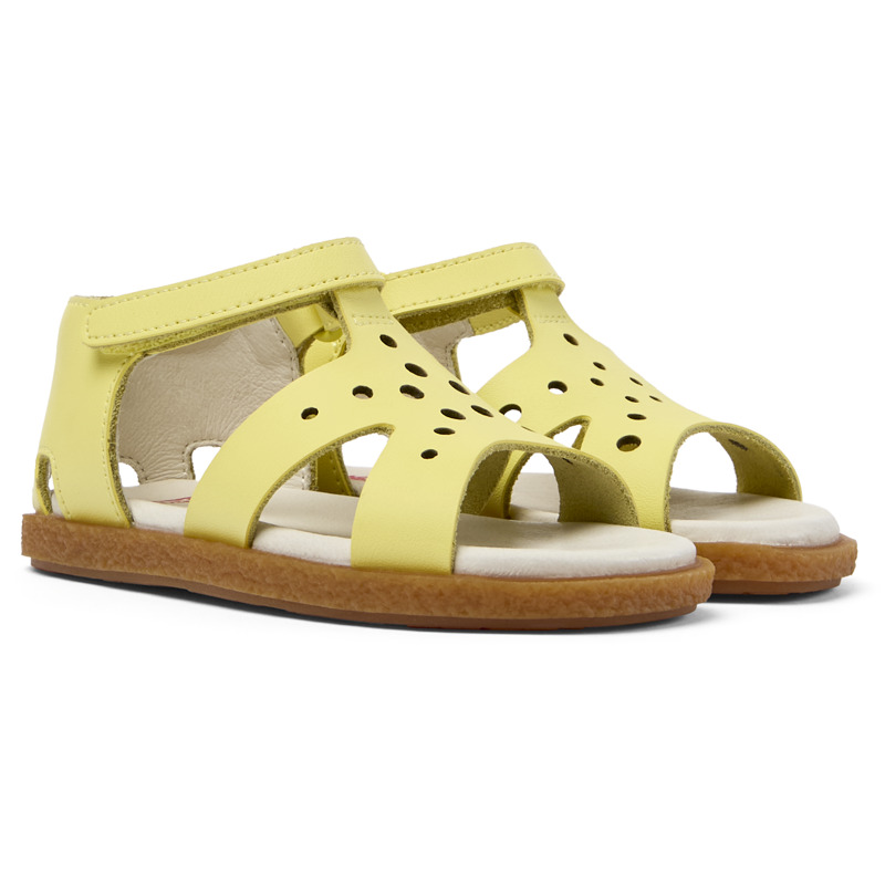 CAMPER Twins - Sandals For First Walkers - Yellow