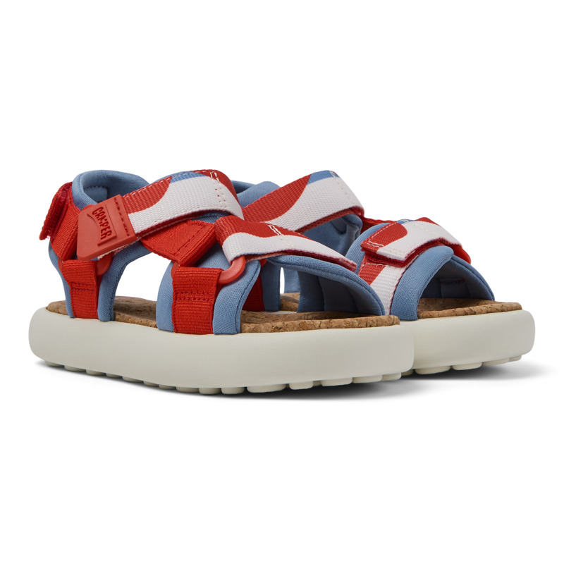 CAMPER Pelotas Flota - Sandals For Girls - Red,Blue,White