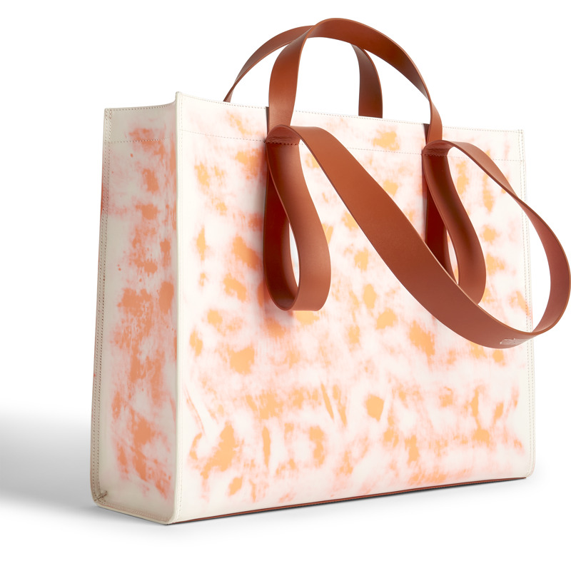 Camper Spandalones - Shoulder Bags For Unisex - White, Orange