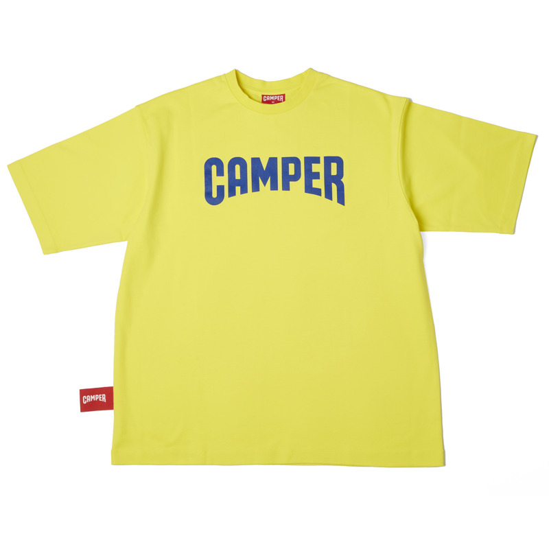CAMPER  T-Shirt - Unisex Kleding - Geel