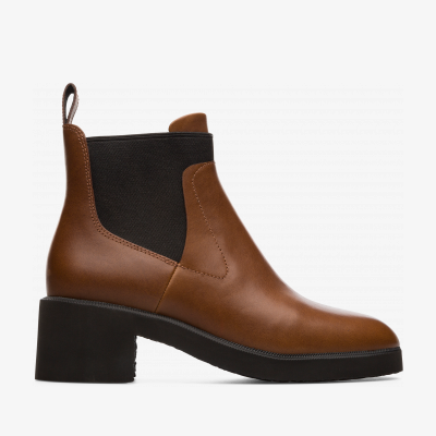 ショートブーツ・ブーティ CAMPER Woman Flat ankle boots Brown K400228-005 WANDA 0 K400319-006_L.png