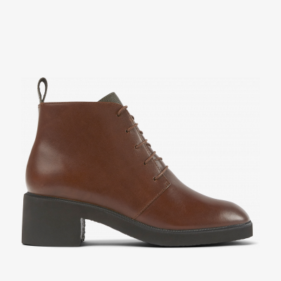 ショートブーツ・ブーティ CAMPER Woman Flat ankle boots Brown K400326-004 WONDER K400326-004_L.png