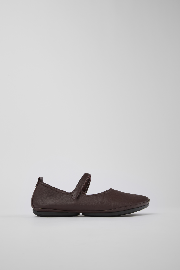 フラットシューズ CAMPER Woman Ballet flats Burgundy K201433-004 BRUTUS 0 Right Blue Ballerinas for Women - Spring/Summer collection