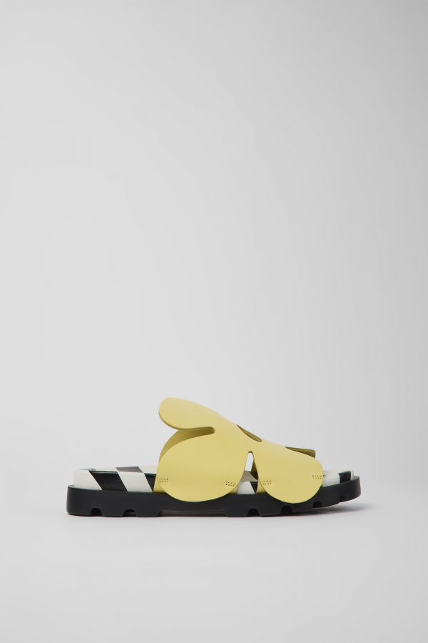 Yellow slip clearance on sandals