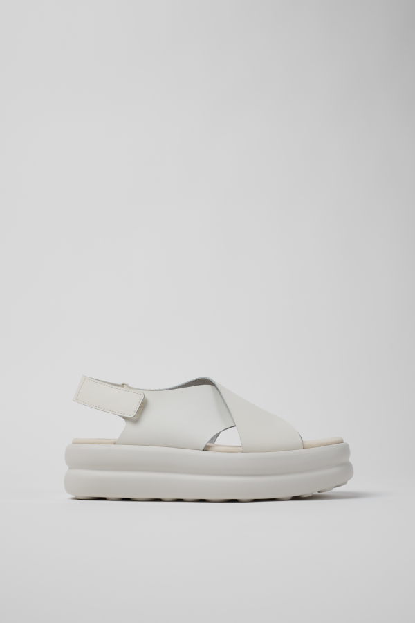 サンダル・ミュール CAMPER Women Sandals K201727 PELOTAS 002 White K201727-002_LF.png
