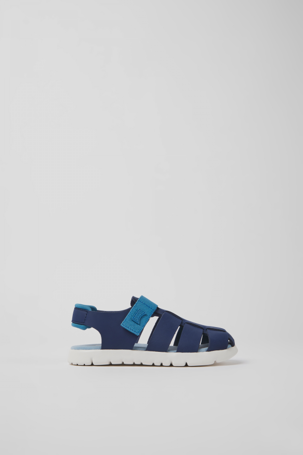 oruga Blue Sandals for Kids Fall Winter collection Camper USA