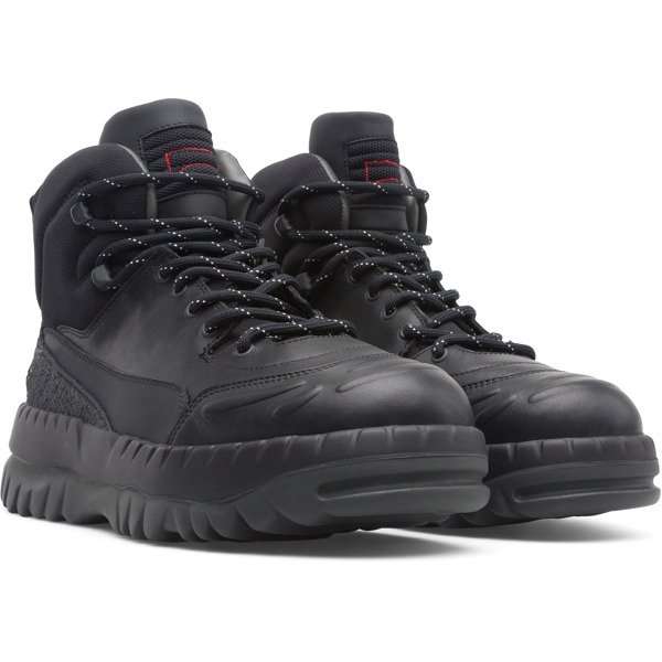 Camper Pelotas Mens Leather Black Matt Boots UK Size 6-12