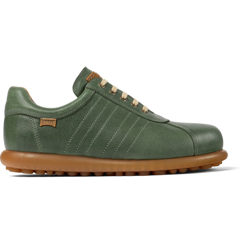CAMPER Pelotas - Lace-up For Men - Green, Size 48, Smooth Leather