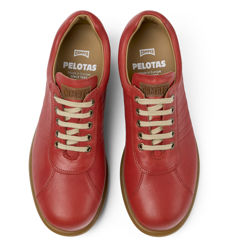 CAMPER Pelotas - Chaussures Casual Pour Homme - Rouge, Taille 39, Cuir Lisse