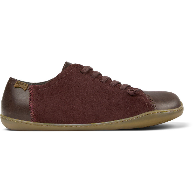 CAMPER Twins - Casual para Hombre - Marron,Burdeos, talla 40, Piel Lisa/Piel Vuelta