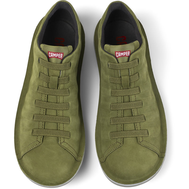 CAMPER Beetle - Chaussures Casual Pour Homme - Vert, Taille 40, Cuir Velours