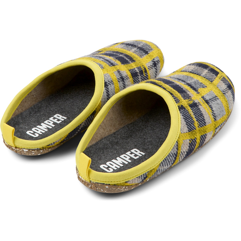 CAMPER Wabi - Slippers For Men - Beige,Yellow, Size 43, Cotton Fabric