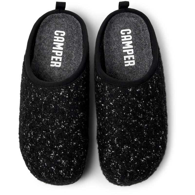 CAMPER Wabi - Slippers For Men - Black,Grey,Black,White, Size 42, Cotton Fabric