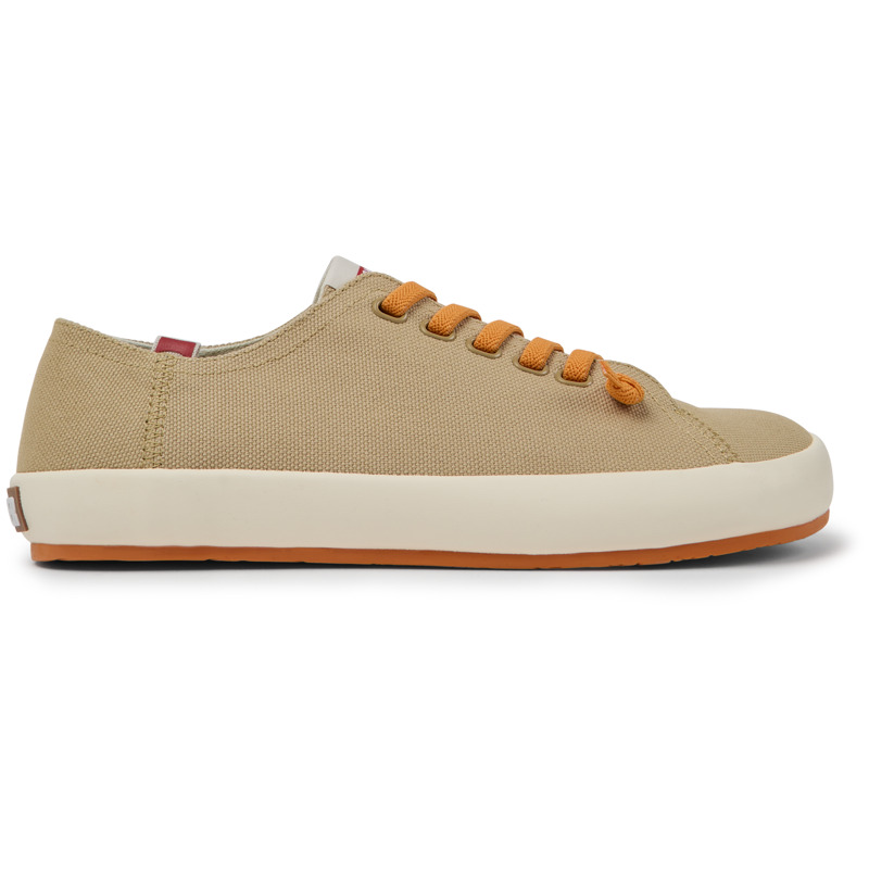 CAMPER Peu Rambla - Sneakers For Men - Beige, Size 46, Cotton Fabric